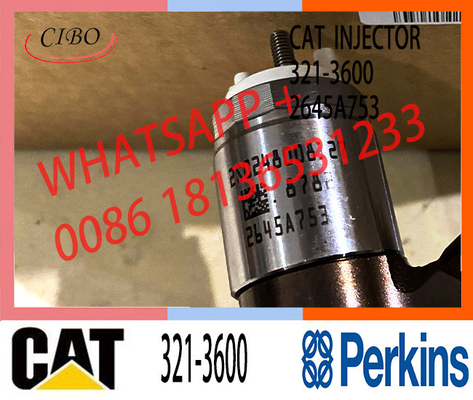 Injektor Bahan Bakar Diesel Common Rail 2645A753 321-3600 320-3800 10R7938 Untuk Mesin Excavator CAT C6.6