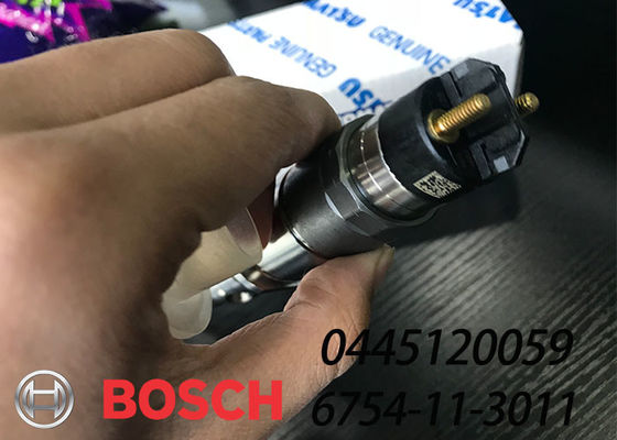 Injector Diesel Asli 0445120059 Untuk Cummins 3976372 4945969 QSB6,7 CDC/KOMATSU 200-8/Hyundai